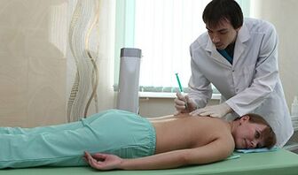 Block for osteochondosis of the cervical column