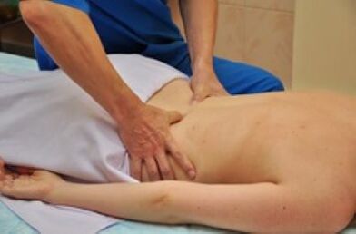 Massage in the treatment of lumbar osteochondosis